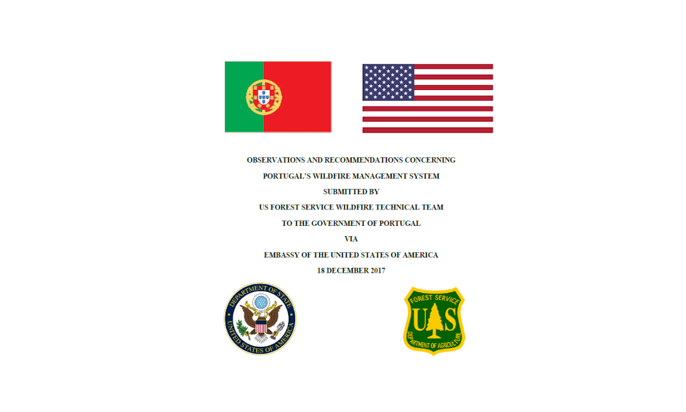 Observations and Recommendations Concerning Portugal’s Wildfire Management System submitted by USFS Wildfire Technical Team