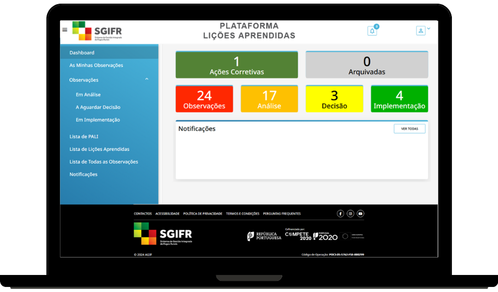 Imagem representativa da Plataforma de Lições Aprendidas do SGIFR